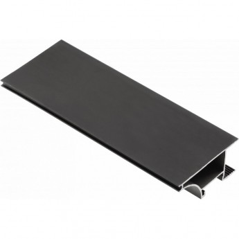 Алюминиевый профиль для торца полки GTV GLAX PA-GLAXWN3M-AL-20M, для светодиодной ленты, черный, 3 м