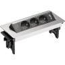Блок розеток настольный GTV 3 розетки AE-PBC3GS-51BK