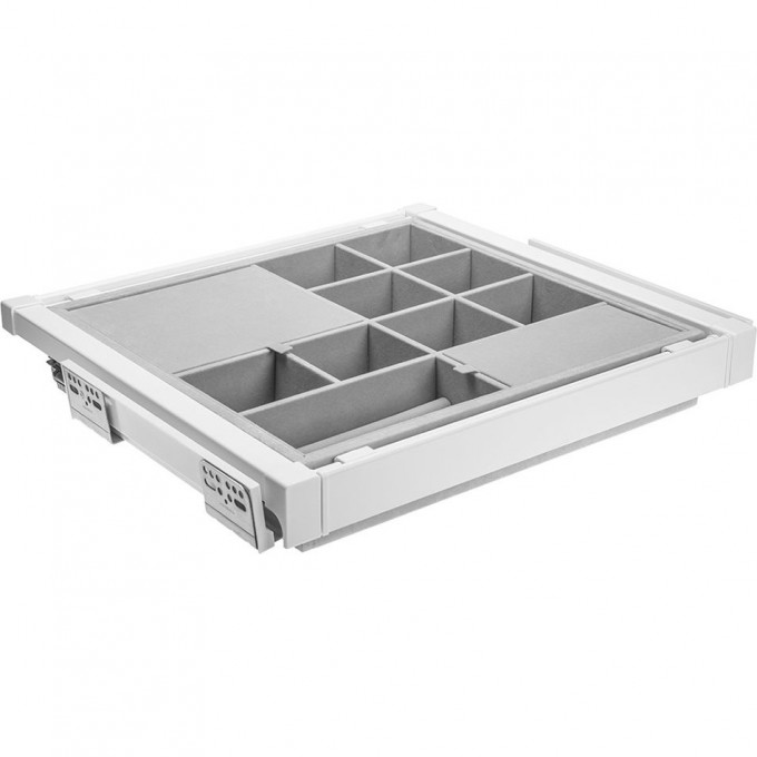 Корзина с органайзером, белая, с доводчиком полного выдвижения GTV WG-PRZEG70-10