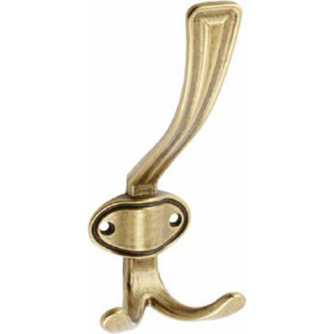 Крючок мебельный CORUNA, большой, старое золото GTV WZ-CORUNA-D-04