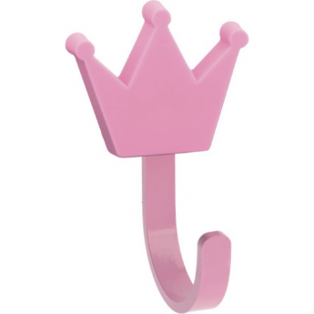 Крючок мебельный GTV WM-CROWN-RZ WM-CROWN корона, розовый (комплект 2 шт)