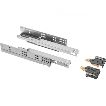 Направляющая нижнего монтажа 300 Modern Slide с доводчиком, полное выдвижение GTV PB-0SHX-300-A