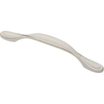 Ручка ROYAL5 128 белый/золото GTV UZ-ROYAL5-128-10-03 (комплект 6 шт)