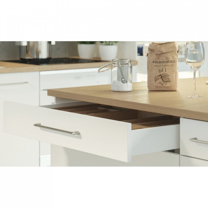 Выдвижной ящик GTV AXIS PRO L400 низкий белый PB-AXISPRO-KPL400A1